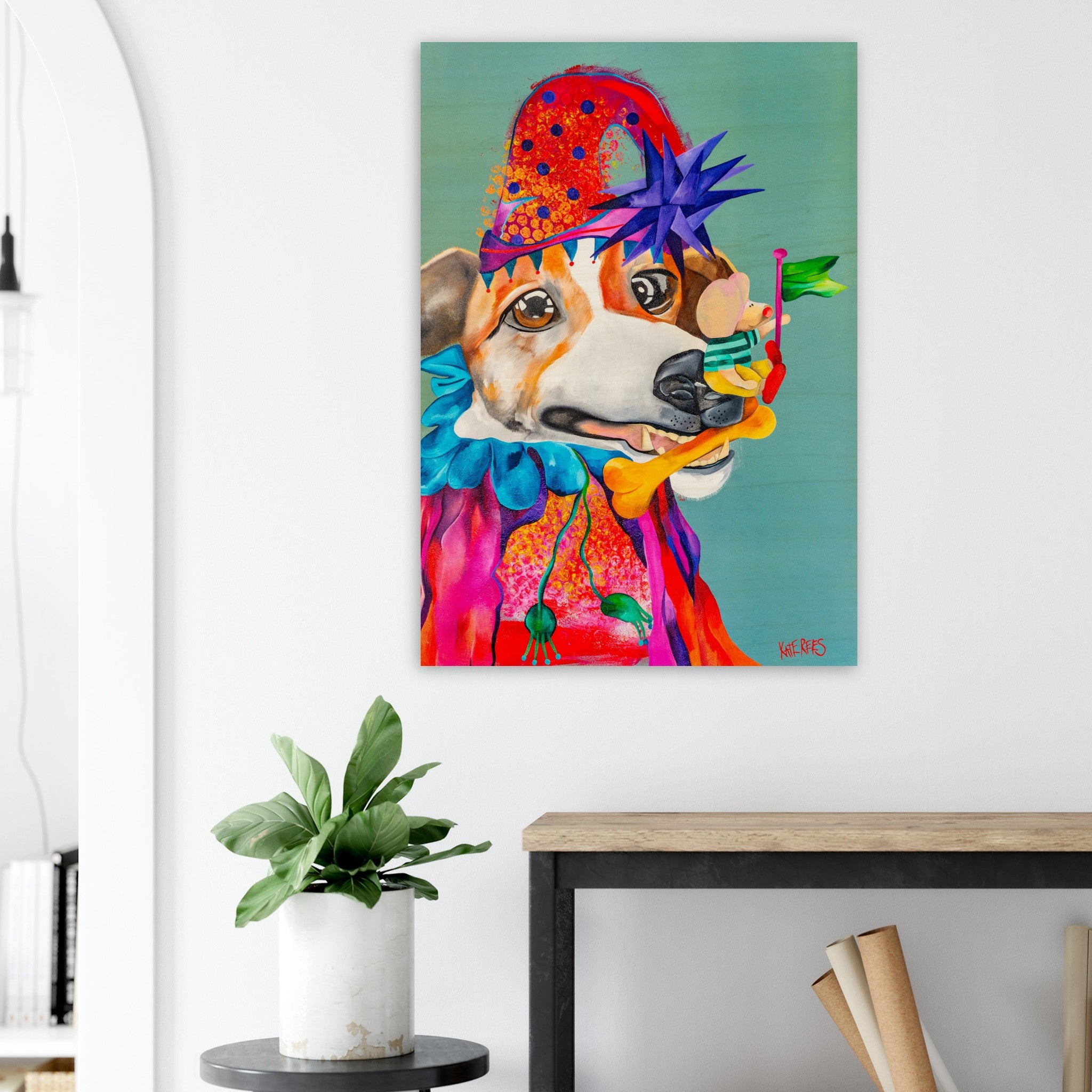 Wooden Print (The Joker) – Kate Rees