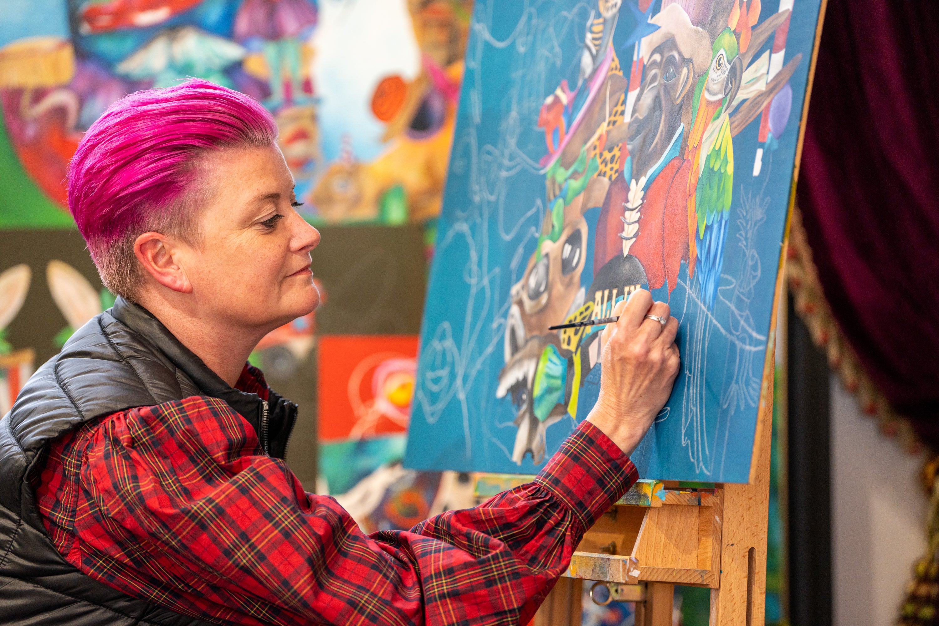 Discover Kate Rees’s Art & Gallery - Unique Animal Portraits & Quirky